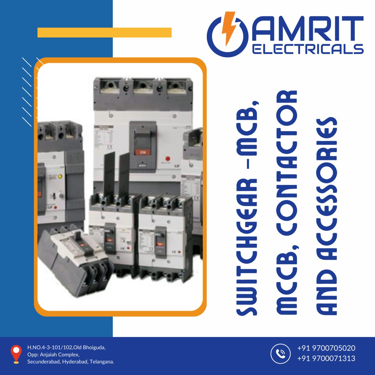 Upgrade Your Electrical Setup with Amrit Electricals! ⚡✨

When it comes to electrical essentials, we've got you covered. Switch to the best with Amrit Electricals:

#AmritElectricals #ElectricalEssentials #SwitchToSafety #ReliableMCCBs #QualityComponents #ElevateYourSetup