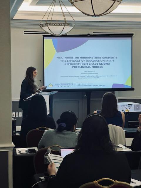 Neurofibromatosis Young Investigators Forum (@nfyiforum) on Twitter photo <a href="/MariaIoannou_MD/">Maria Ioannou</a> of <a href="/HopkinsMedicine/">Johns Hopkins Medicine</a> presents MEK Inhibitor Mirdametinib Augments the Efficacy of Irradiation in NF1-deficient High-grade Glioma Preclinical Models.
#makenfvisible #endnf #MedEd #MedTwitter #MedX #NFYIF <a href="/MariaIoannou_MD/">Maria Ioannou</a> of <a href="/HopkinsMedicine/">Johns Hopkins Medicine</a> presents MEK Inhibitor Mirdametinib Augments the Efficacy of Irradiation in NF1-deficient High-grade Glioma Preclinical Models.
#makenfvisible #endnf #MedEd #MedTwitter #MedX #NFYIF