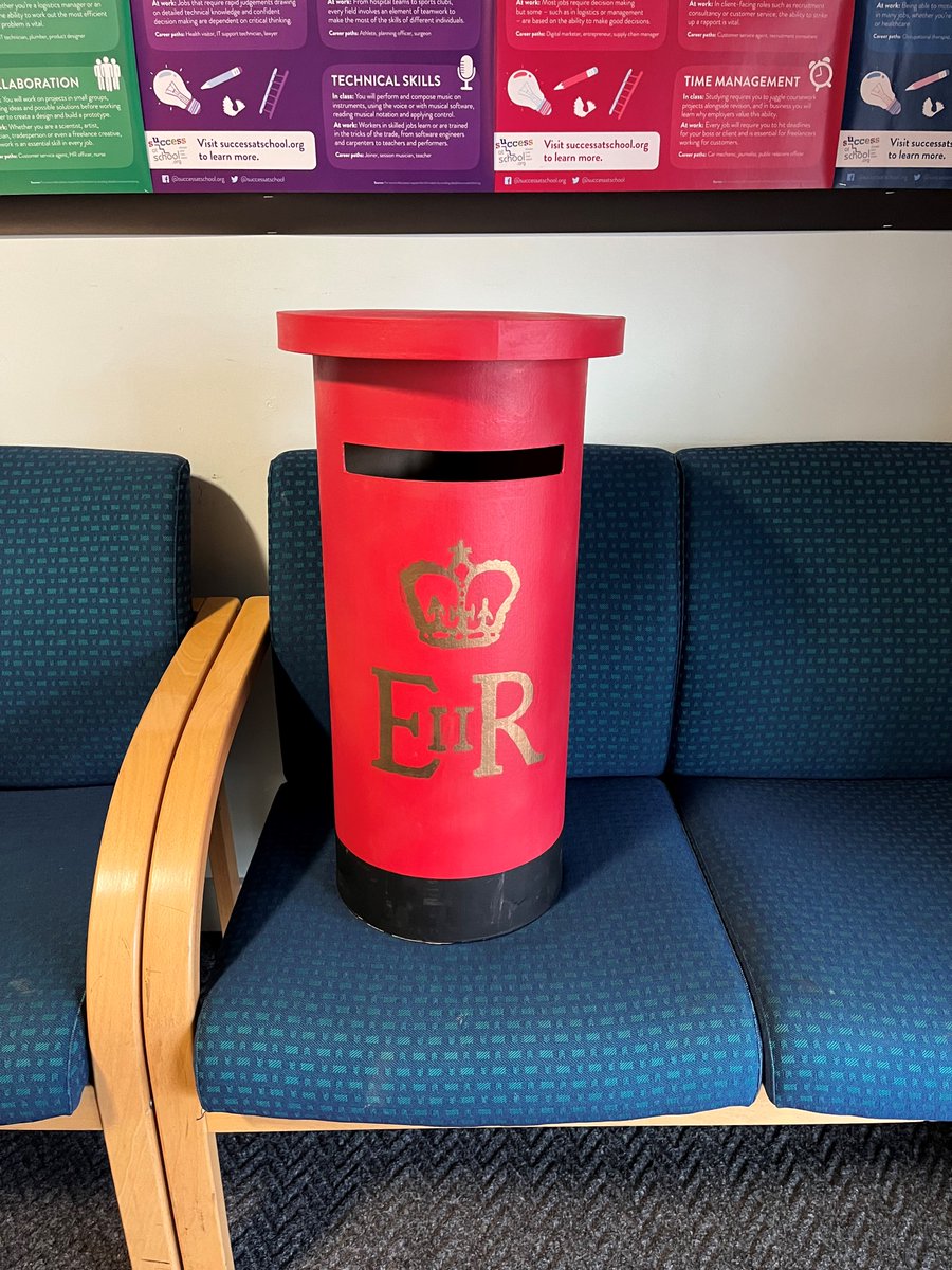 The postbox is ready in the PD office to spread some festive cheer! We look forward to seeing you bring your cards in with the name and tutor group of the recipient written on the front ready for our postal elves to deliver them for you 😊