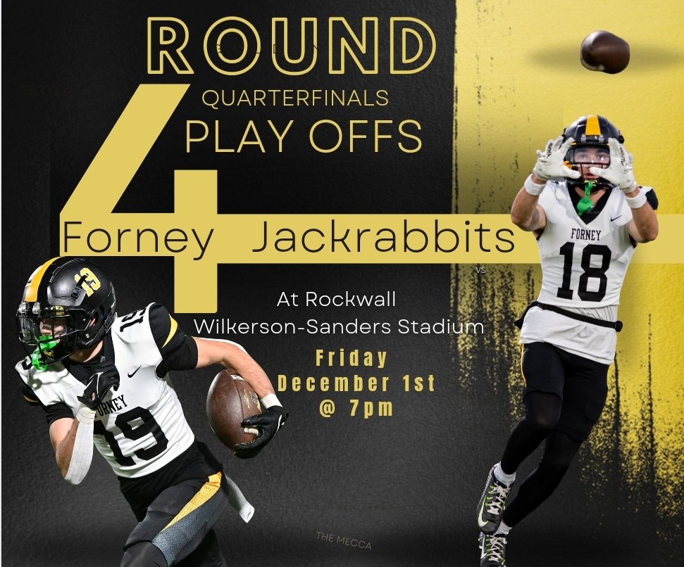 Perin Twins (@theperintwins) on Twitter photo Round 4! Come out to Rockwall and support <a href="/FootballForney/">Jackrabbit Football</a> bring those noise makers and be loud! Round 4! Come out to Rockwall and support <a href="/FootballForney/">Jackrabbit Football</a> bring those noise makers and be loud!