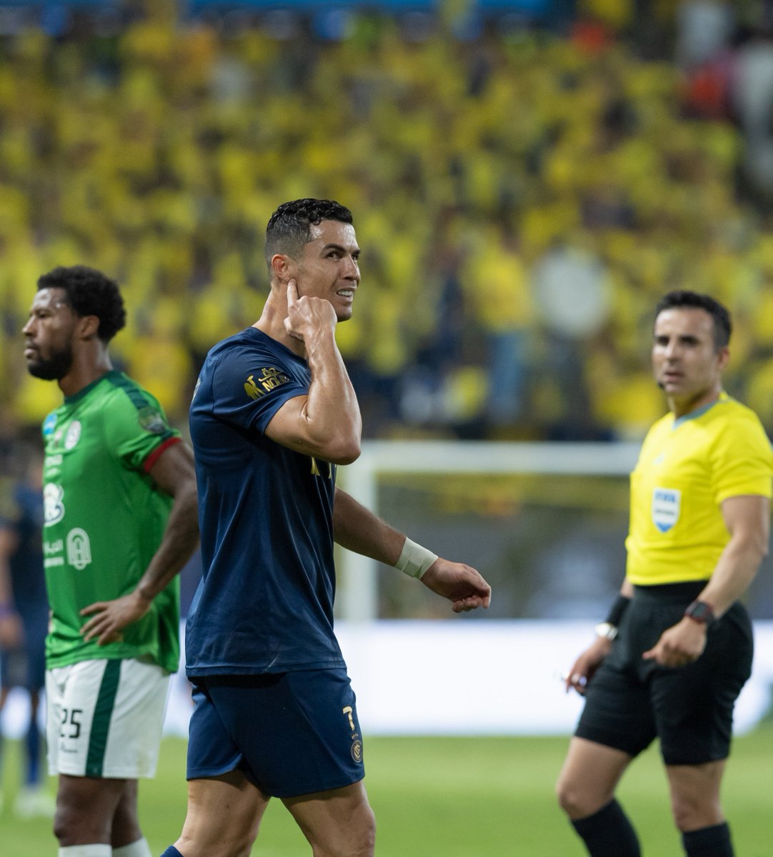 TeamCRonaldo's tweet image. Al Hilal might have the referee. But Al Nassr have Cristiano Ronaldo.