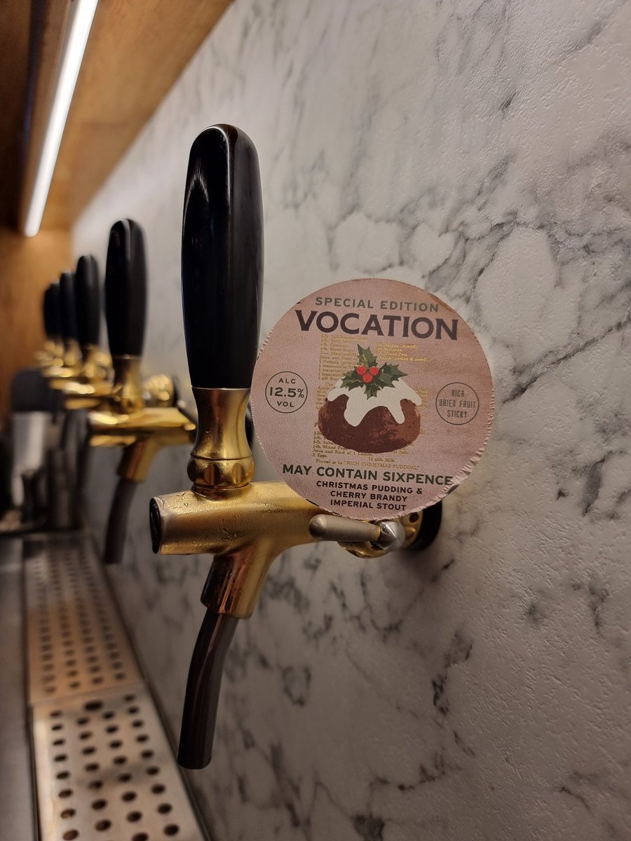 It's the most wonderful time of the year, and we've got some superb Christmassy beers ready and waiting. First up, this delectable dessert in a glass from one of our absolute favourite breweries. Now pouring: Vocation - May Contain Sixpence: 12.5% Imperial Stout