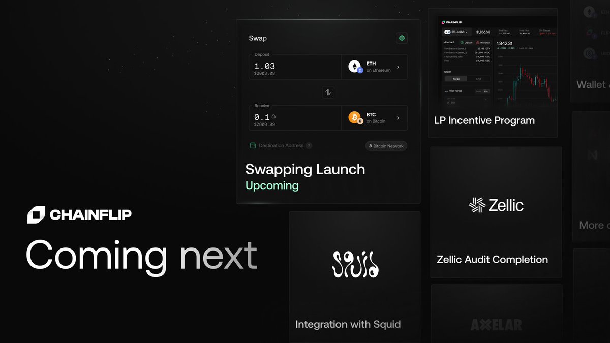 1/It's been a week since TGE, and so much has happened.

Firstly, we want to thank all the OG Flippers and welcome our new community members as we enter the next phase of Chainflip's rise.

TGE was an important milestone, but here is what else we have coming up ⬇️