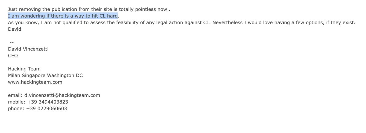 RonDeibert's tweet image. Wow 

Founder of spyware maker #HackingTeam arrested for attempted murder!

Certainly gives new meaning to when he wondered aloud whether it was possible to &quot;hit @citizenlab hard&quot; doesn&apos;t it?

 tcrn.ch/410PZ9Q via @techcrunch @lorenzofb