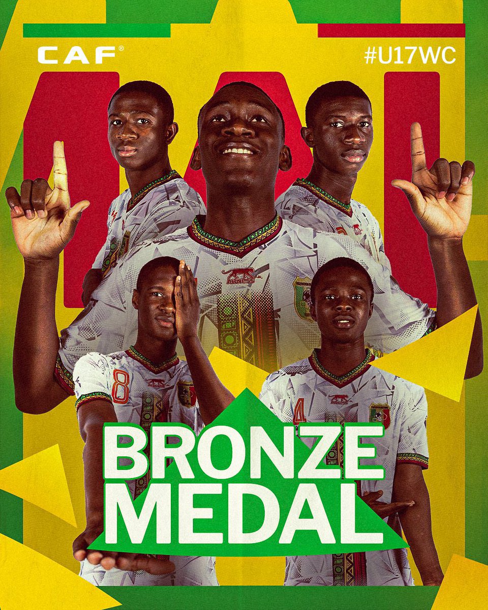 rootedinthegame's tweet photo. Mali π²π± has shown the world its talents, exciting football and finishes 3rd in the FIFA U17 World Cup! πππ½π₯
3-0 victory against Argentina. π«‘
.
.
#rootedinthegame #fifaunder17worldcup #fifaunder17 #Mali https://t.co/5RNNUG0Iws