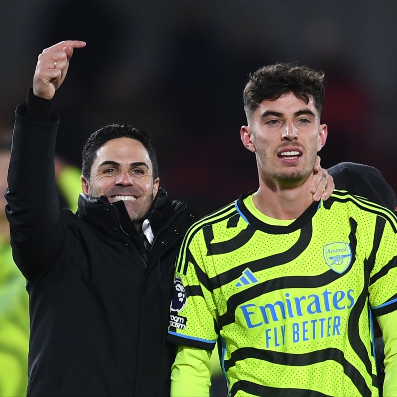 Arsenal's tweet photo. 💬 "When you feel loved, when you feel respected and when you feel admired, things are much easier. Your energy is better, your body language is better and I think that’s the way he’s felt in the last few days."

Mikel on the growth of Kai's confidence ✊