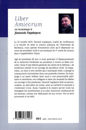 inst_ISCJ's tweet photo. [#Parution] A travers le livre Liber Amicorum, les  enseignants-chercheurs de l'ISCJ rendent hommage à Yannick Capdepon,  maître de conférences à la faculté de droit et science politique de  l'@univbordeaux 
#DroitProcessuel https://t.co/u58PYE3cVK