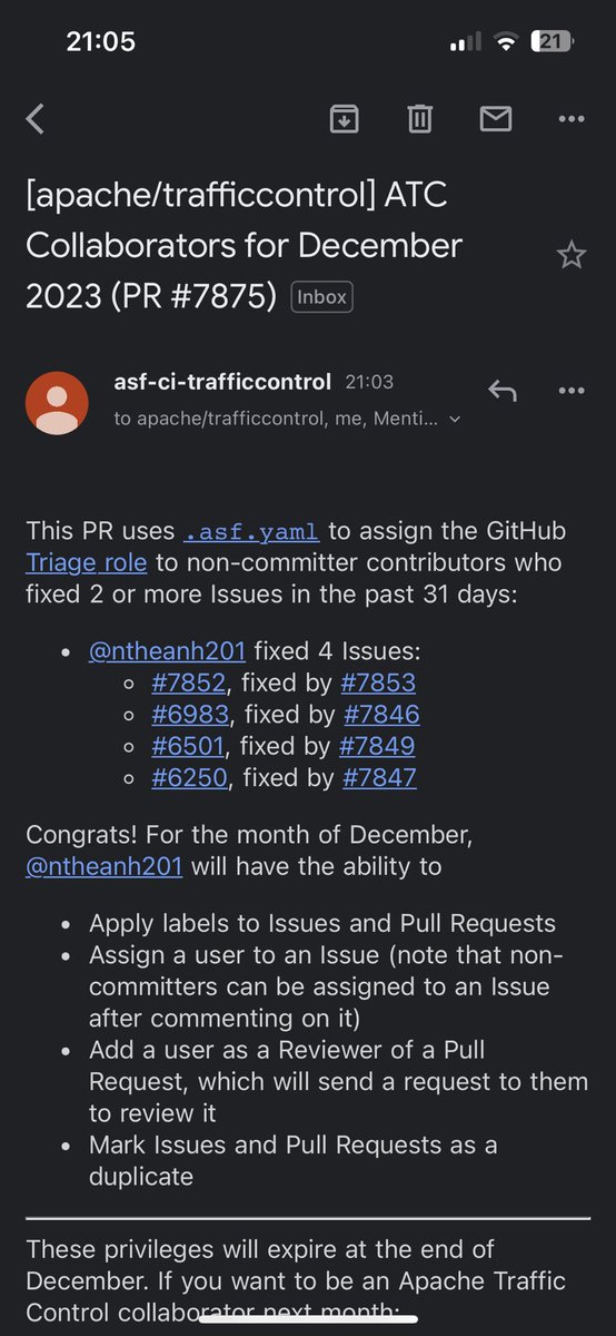 ntheanh201's tweet image. Contributing to Apache Traffic Control, an Opensource CDN.
Hopefully, someday I can be the committer contributor 💪
#ApacheTrafficControl #ATC