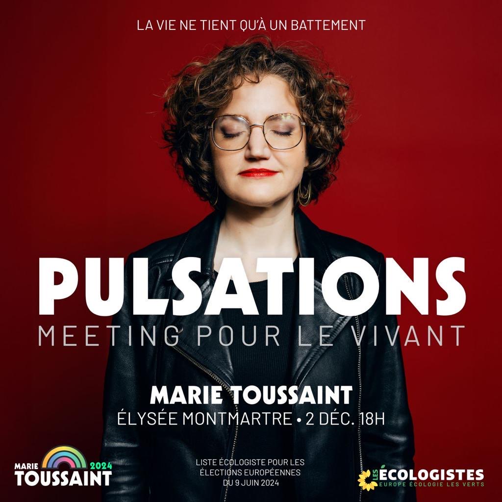 🇪🇺 La campagne des élections européennes s'ouvre officiellement aujourd'hui 1er événement écolo demain soir, avec le meeting pour le vivant à l'Élysée Montmartre. Nous y serons avec @EELV_Normandie et les @EELV pour soutenir @marietouss1 et la liste écologiste ✊🌻