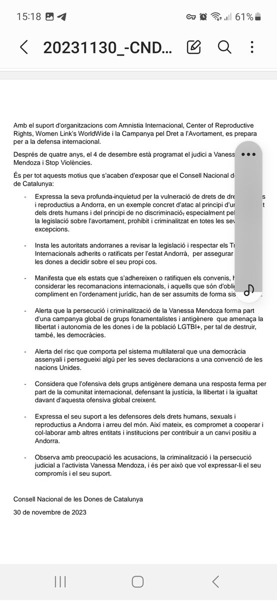 susannasegovia's tweet image. Manifest del Consell Nacional de Dones contra la violència política i en suport a qui la pateix, com ha denunciat l'@Aurora_Madaula.
Negar-la i desacreditar-la és revictimitzar. 
Aquí teniu el manifest: dones.gencat.cat/web/.content/0…