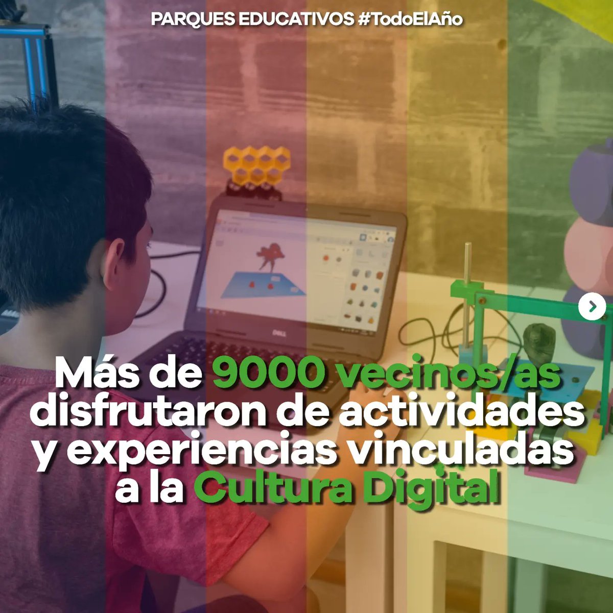promocytmunicba's tweet photo. TECNOTECAS MUNICIPALES CREA: UN NUEVA FORMA DE APRENDER Y EXPERIMENTAR 🤖💻🎙️📹😍

Desde la Dirección de Parques Educativos de la Secretaría de Educación inauguramos 3 Tecnotecas Municipales CREA en los Parque Educativos Noroeste, Sur y Este 👏🏻😁⚡
#CórdobaCapital #CadaDíaMejor https://t.co/Gsd3oo4Hjg