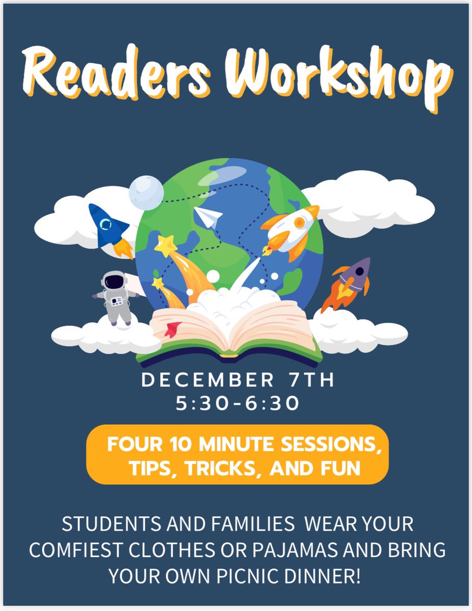 EMSpride's tweet photo. Join us for our Readers Workshop next week! #Elementary #education #teachers #staff #team #students #learn #learners #knowledge #ReadersWorkshop https://t.co/V9RfHdOcqR