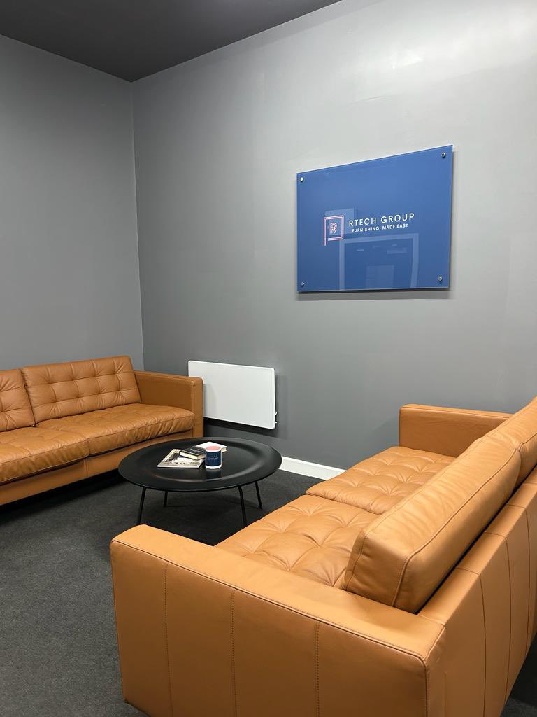 rtechgroup's tweet photo. New sofa day!!!  
We’ve gone for something a little more vibrant. 
#VisitorSeating 
#RtechGroupOffice https://t.co/gz3MF7w2eq