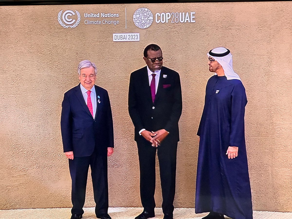 I joined the host of #COP28 President of the United Arab Emirates HH @MohamedBinZayed and the Secretary General of the @UN H.E. @antonioguterres #GlobalStocktake