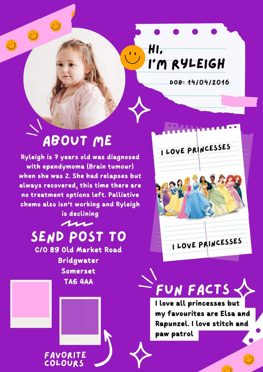 postpals's tweet image. We've had some new pals join us recently that we'd love for you to send some happy post to!
Please welcome Ryleigh and her brother Dominic. Ryleigh is terminally ill, we are not sure how long she has but she is deteriorating. If you can send post to Rayleigh or Dominic, please do