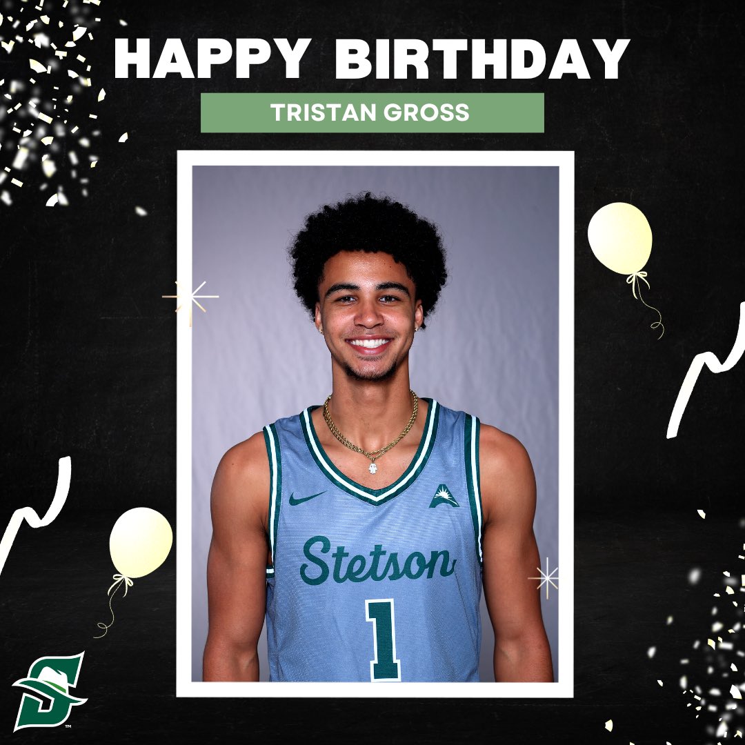 StetsonMBB's tweet photo. Like or Retweet to wish @TheTristanGross a happy birthday!! 🎉🎊 https://t.co/IV0JCwsuVA