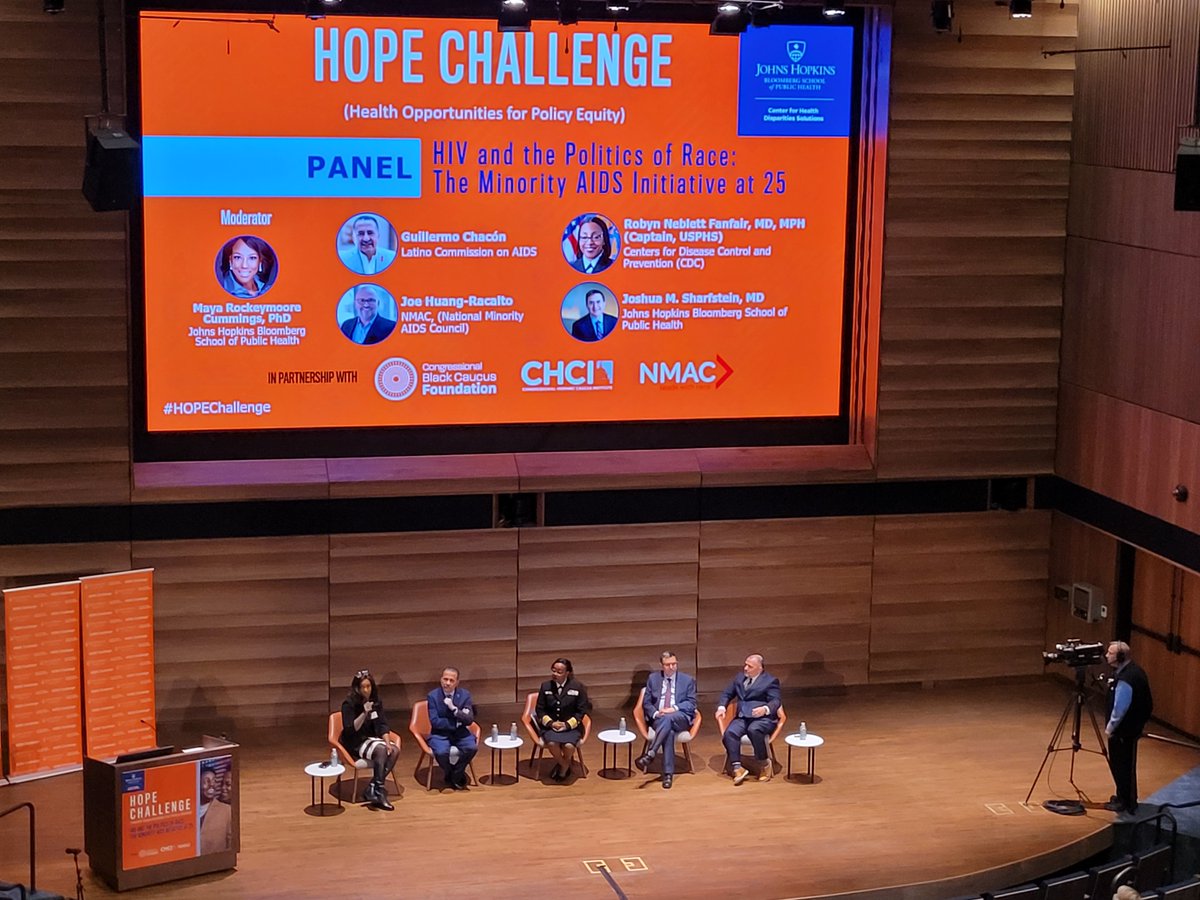 Celebrating the Minority AIDS Initiative at 25 at the #HOPEChallenge happening in DC at the <a href="/JHUBloombergCtr/">Johns Hopkins University Bloomberg Center</a> hosted by by the <a href="/HopkinsCHDS/">JHUHealthDisparities</a> <a href="/BSPH_HPM/">BSPH / HPM</a> <a href="/JohnsHopkinsSPH/">Johns Hopkins Bloomberg School of Public Health</a>. Today on #WorldAIDSDay2023 we celebrate policy achievements and the work that remains to achieve health equity.