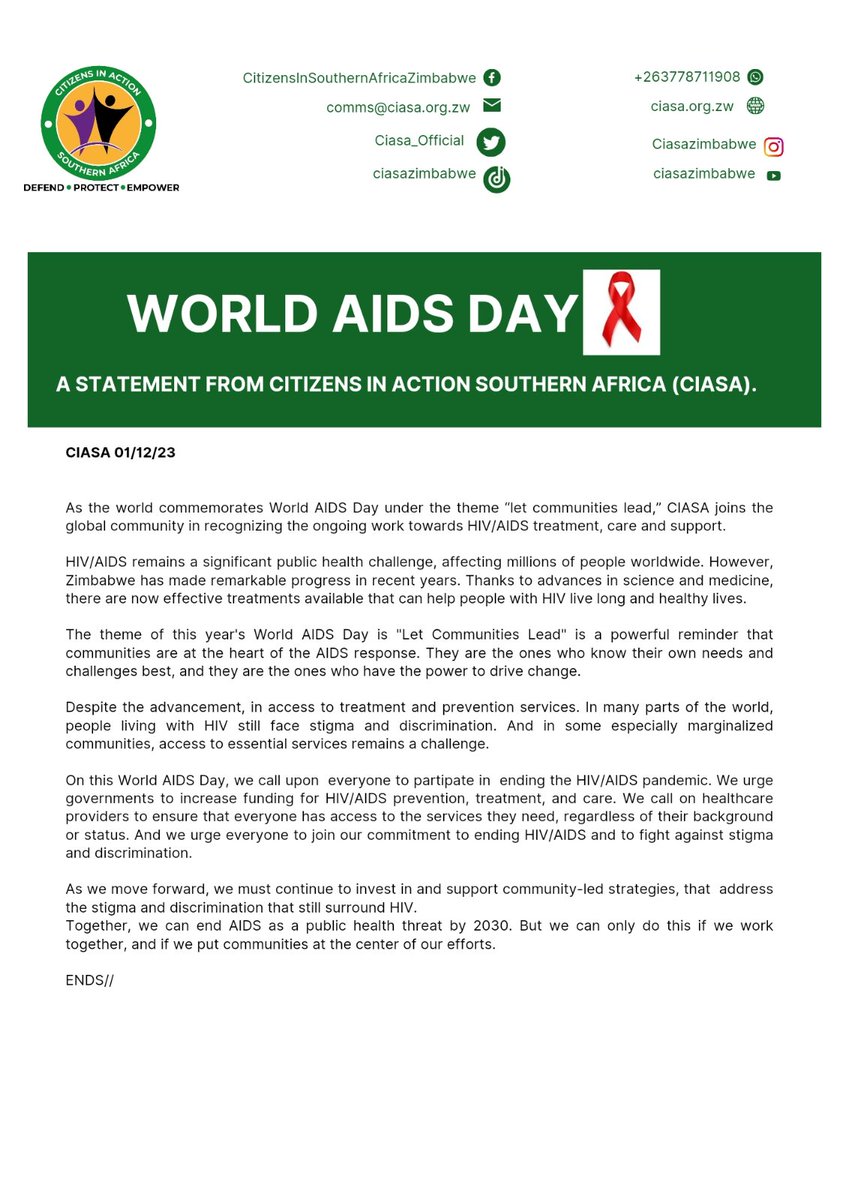 Advocacy is a community led strategy that can used by community leaders to advocate for policies that support people living with HIV and prevent the spread of the virus. #hivstigma #worldaidsday