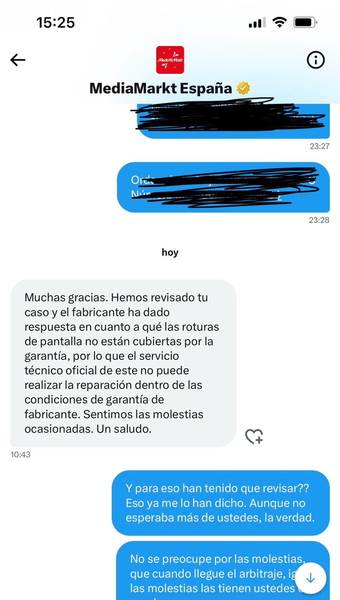 Beita_MT's tweet photo. Y esto es lo que te contesta @MediaMarkt_es tras “revisar” tu caso, simplemente para que toda la gente que está leyendo los comentarios, que afortunadamente es mucha, piense que están haciendo algo. Lo que no se tiene en cuenta es que la rotura es responsabilidad de @MotorolaESP https://t.co/U7fFYLptfr