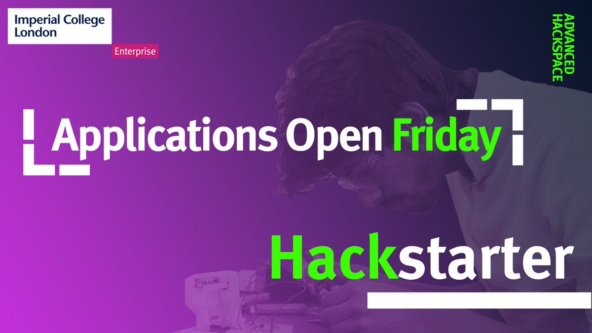 Imperial College Advanced Hackspace (@icahackspace) on Twitter photo Are you an @ImperialCollege student or staff member with an idea or product that you’d like made? Enter our Hackstarter competition to win funding & create your prototype!
Apply here: hubs.ly/Q02bCbm70
Deadline: 8 Jan 2024
#InventedAtImperial <a href="/ICEnterpriseLab/">Imperial Enterprise Lab</a> <a href="/ImperialBiz/">Imperial Business School</a> Are you an @ImperialCollege student or staff member with an idea or product that you’d like made? Enter our Hackstarter competition to win funding & create your prototype!
Apply here: hubs.ly/Q02bCbm70
Deadline: 8 Jan 2024
#InventedAtImperial <a href="/ICEnterpriseLab/">Imperial Enterprise Lab</a> <a href="/ImperialBiz/">Imperial Business School</a>