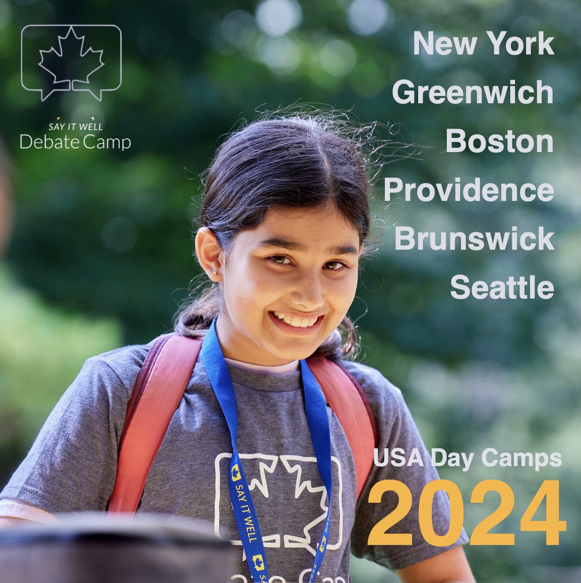 camp_debate's tweet photo. We are open!  2024 Debate Camps - day &amp; overnight now available for early bird registration!  First-choice dates in all of our locations are now available.  Join us again next summer!

#debate #camp #memories #summer #skills #fun https://t.co/brt24irkJ9