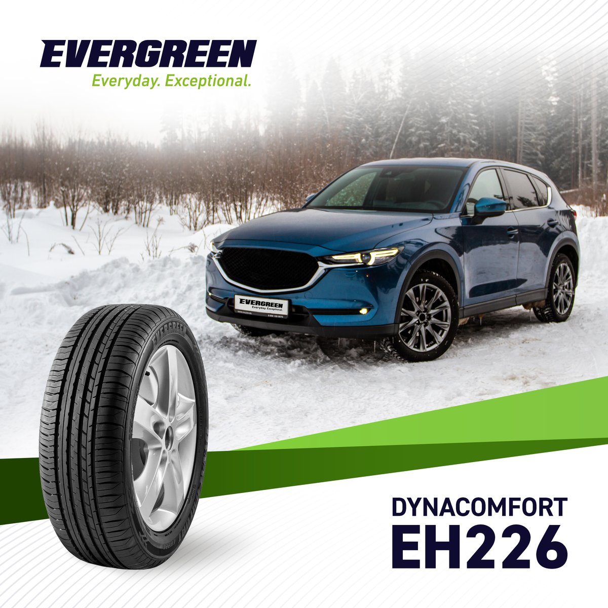 The DynaComfort EH226 is a high performance tyre that is perfectly suited to smaller vehicles. Delivering  a perfect combination of all-weather grip and comfort.

Available in sizes 13”-16”. Find your fitment: bit.ly/3Xd0fKt