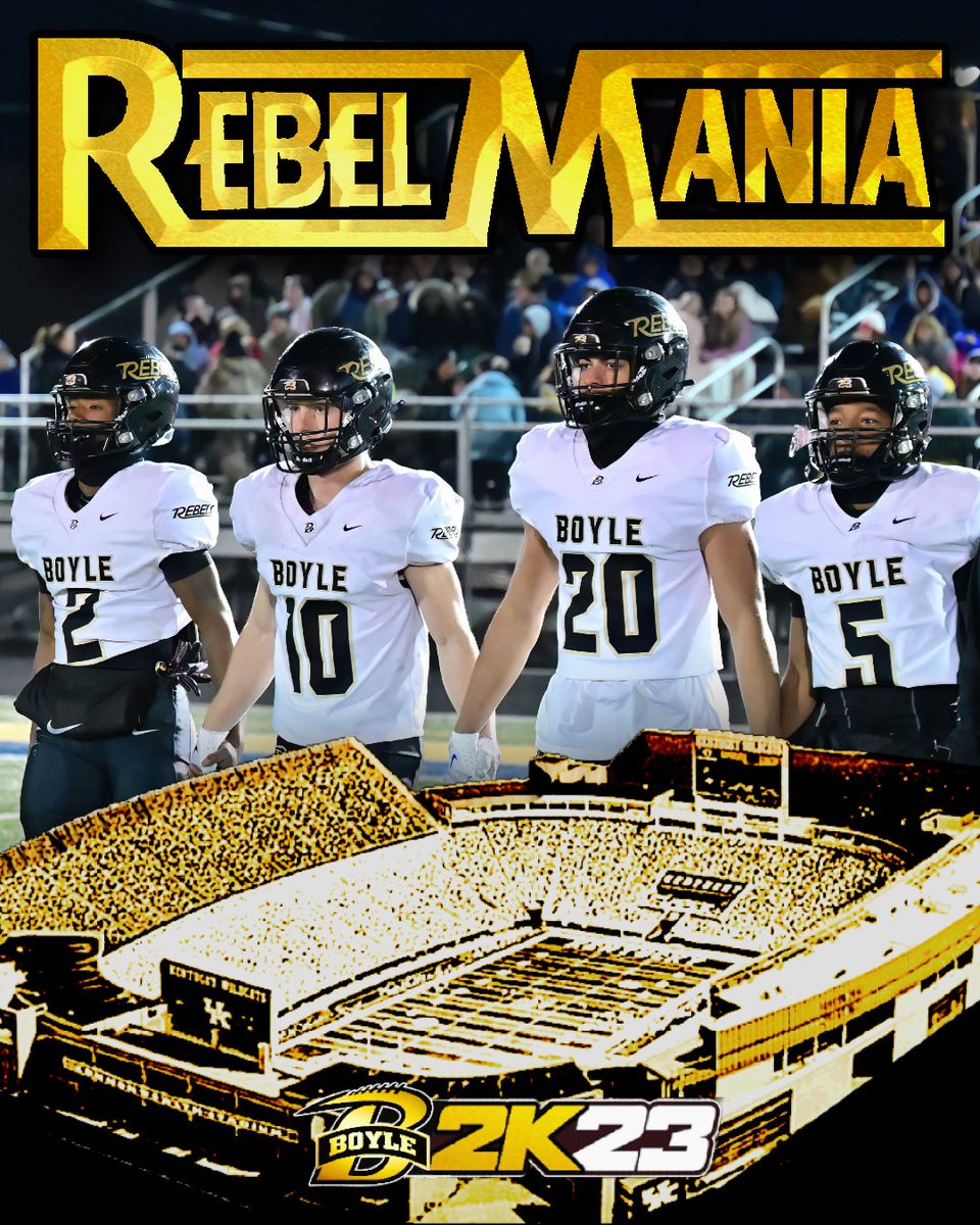 It's GAME DAY!
Come out to Kroger Field to support your Rebels in The Class AAAA State Championship!
#All4One
#RebelMania