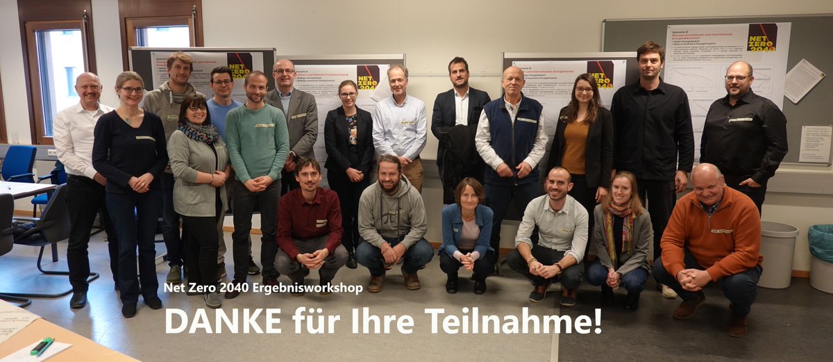 Ein großes DANKESCHÖN an alle Stakeholder 👥, die uns in den letzten Jahren bei #NetZero2040 unterstützt haben! Beim Ergebnis-Workshop 🌍🔍 konnten wir nochmals wertvolle Perspektiven 👀 sammeln!  
Freuen Sie sich auf die baldige Veröffentlichung unserer Ergebnisse!📊🌱