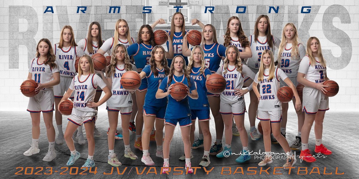 Introducing our 2023-2024 JV/Varsity team! 💙🏀🧡
