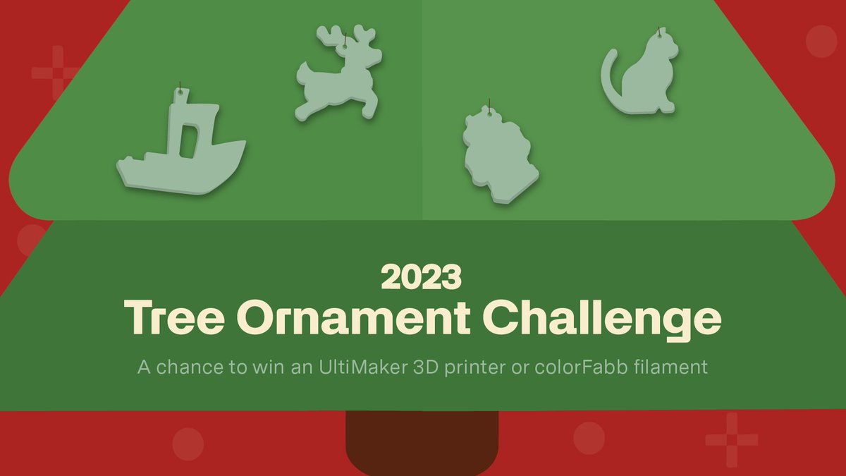thingiverse's tweet photo. 🎄✨ Thingiverse Tree Ornament Challenge! 🌟 Design a 3D printable tree ornament and post it on Thingiverse. Spread some 3D joy, and win prizes! 🏆 Let's make this holiday season magical! 🎁✨ You can join the challenge here https://t.co/Cxgz7Xh6cu https://t.co/9545wwuNWp