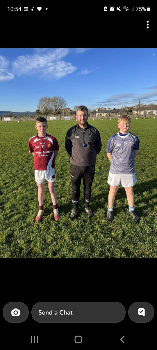 .<a href="/Watppgaa/">Post Primary GAA</a> U-14 "A" Football Championship continued on a crisp yet dry morning in <a href="/clgdungarvan/">Dungarvan G.A.A</a> earlier - a well contested encounter between <a href="/stdeclanscc/">St Declan's CC</a> and <a href="/cbs_dungarvan/">Dungarvan CBS</a> with the CBS coming out on top, well done to both teams 👍👏🏐 <a href="/WaterfordGAACG/">Déise Óg Waterford</a> <a href="/WaterfordGAA/">Waterford GAA</a> #GAA