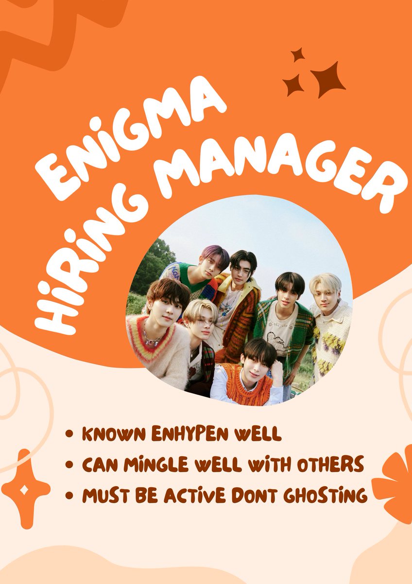 Repost are really appreciated!

One, two connect! We, ENIGMA seeking a maestro squad manager and other SQ/OA comrades for filling our cosmic journey. Kindly fill this form below if you are interested. Thank you!

With love, ENIGMA. ❤︎