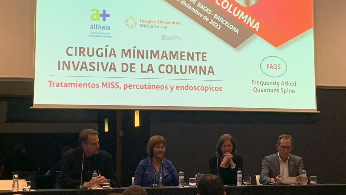 Entre ahir i avui s'ha celebrat la #XVReunióndeColumna organitzada per la Unitat de Columna d'#althaiamanresa i la Unitat de #Neurocirurgia de <a href="/Mutua_Terrassa/">MutuaTerrassa</a> i amb la participació de professionals de tot l'Estat.

#COT #cotalthaia