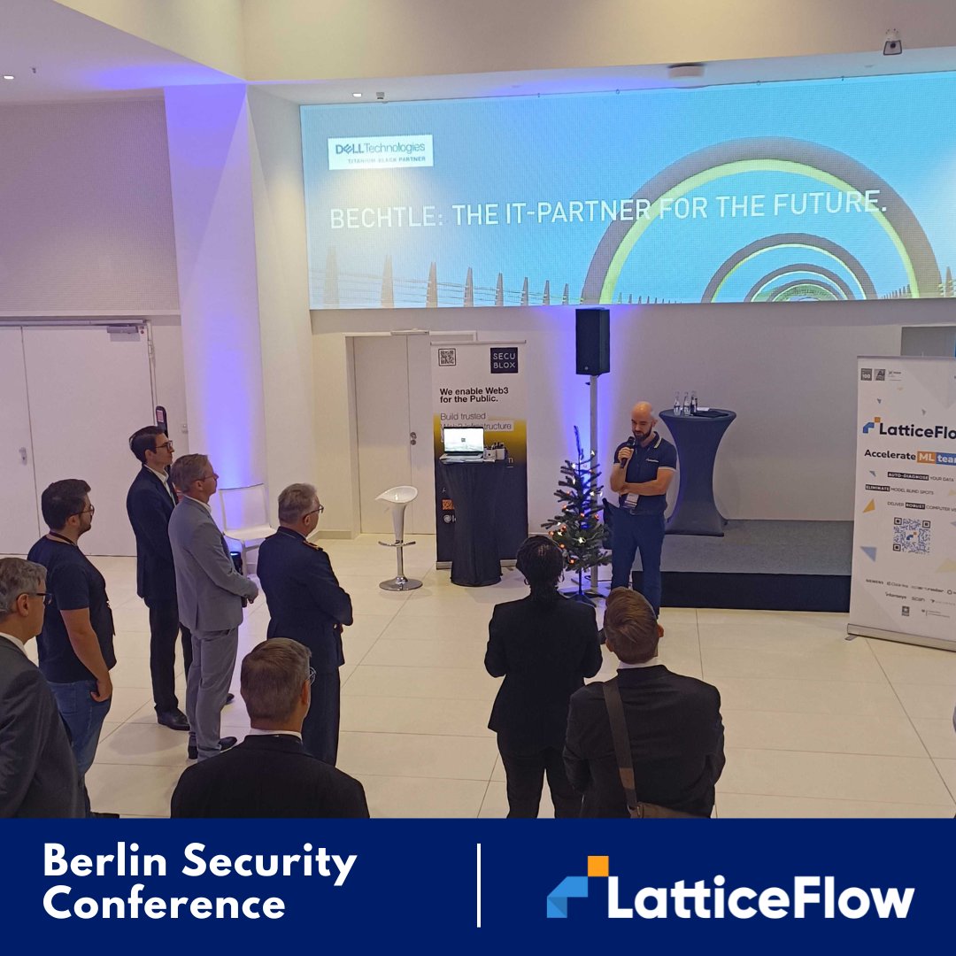 🇩🇪 Back from Berlin! 🤖🛡️

Honored to have our team at the Berlin Security Conference. Engaging with defense AI experts was enlightening!

Big shoutout to Yannick for his impactful pitch on our AI solutions for critical missions.

#BSC2023 #DefenseAI #SafeAndTrustworthyAI