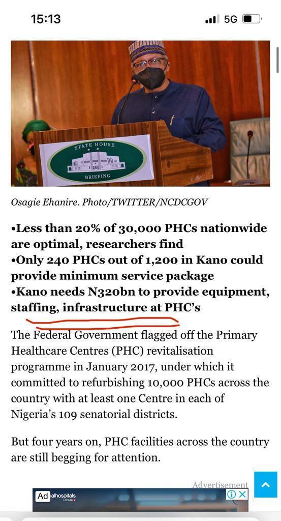 Nagaziman's tweet photo. @dmightyangel @NatashaAkpoti People are ignorant because their leaders don’t attract federal education and health care projects. Look at this 2023 budgetary provision … kogi as a whole wasn’t provided for https://t.co/iemWuDpbdi