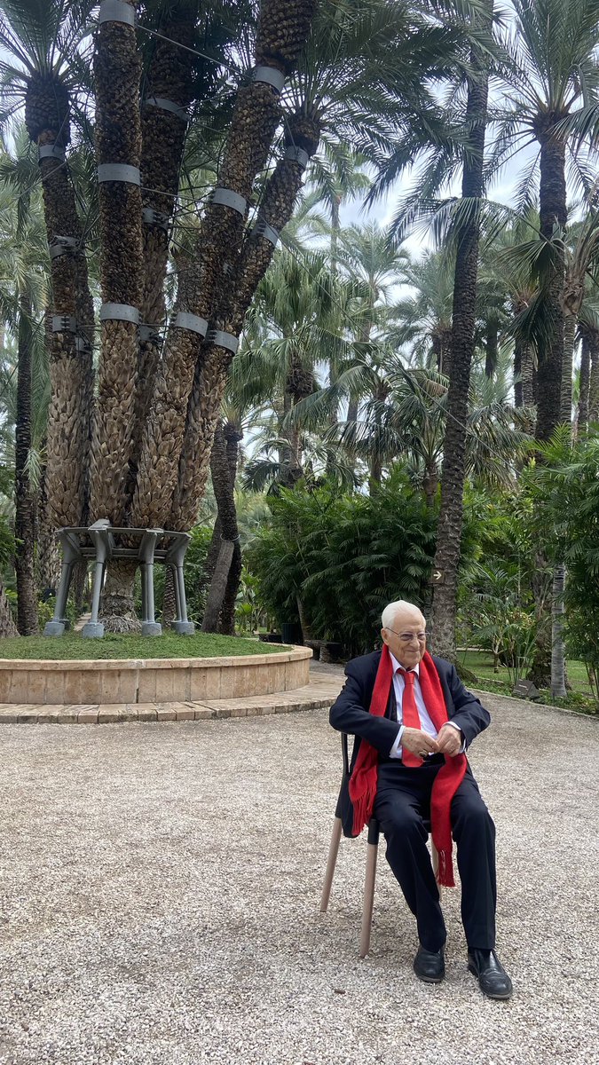 itziarmartinez_'s tweet image. Hoy he entrevistado al padre Ángel, bajo la Palmera Imperial del Jardín Huerto del Cura. Ha invitado a los políticos del Congreso “tensos y nerviosos” a tomar decisiones desde aquí, “que se respira paz” 🌴