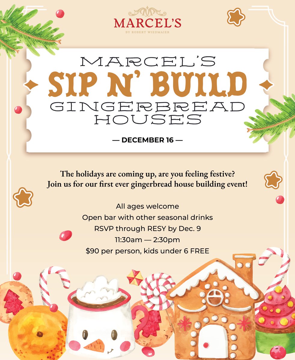 Marcel’s December 16th