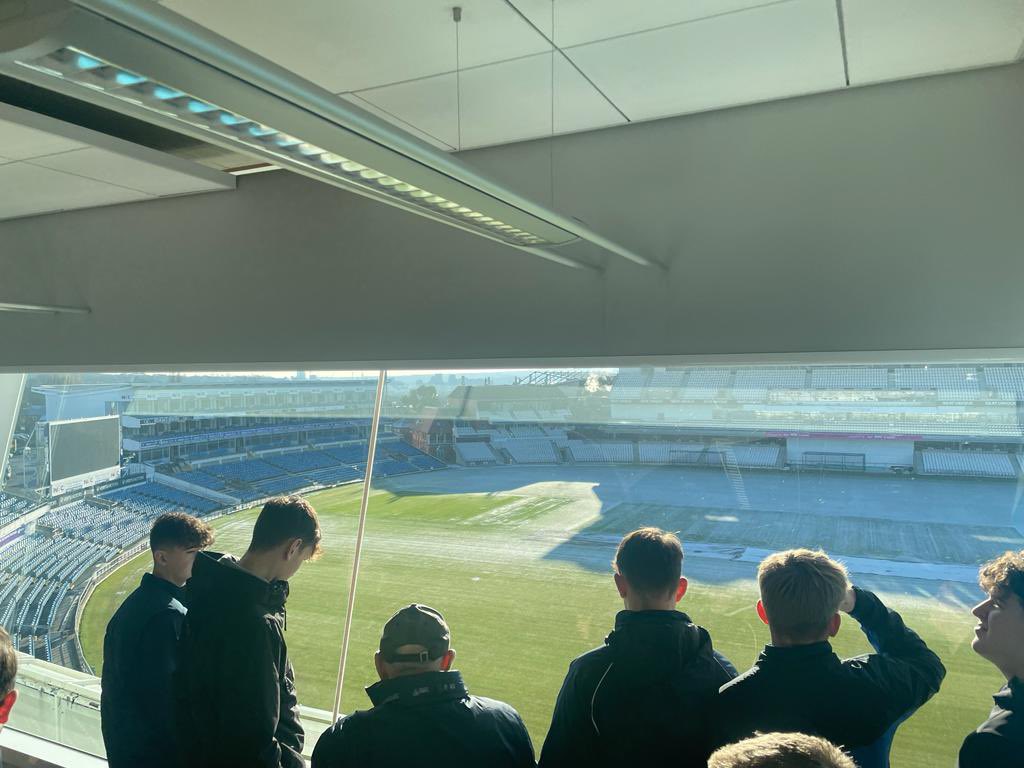 An enjoyable day at Yorkshire County Cricket Club for the Hill House 1st XI squad. Many thanks to @YCCC_YCF for a great stadium tour! 🏏