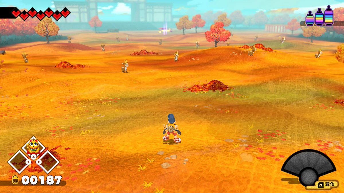 yua_gameblog's tweet photo. 世界観めちゃくちゃいいわー。
#豆狸のバケル #ゴエモン #Switch #3dplatformer #3Dplatform #3Dプラットフォーム https://t.co/yR9O3FmUCe