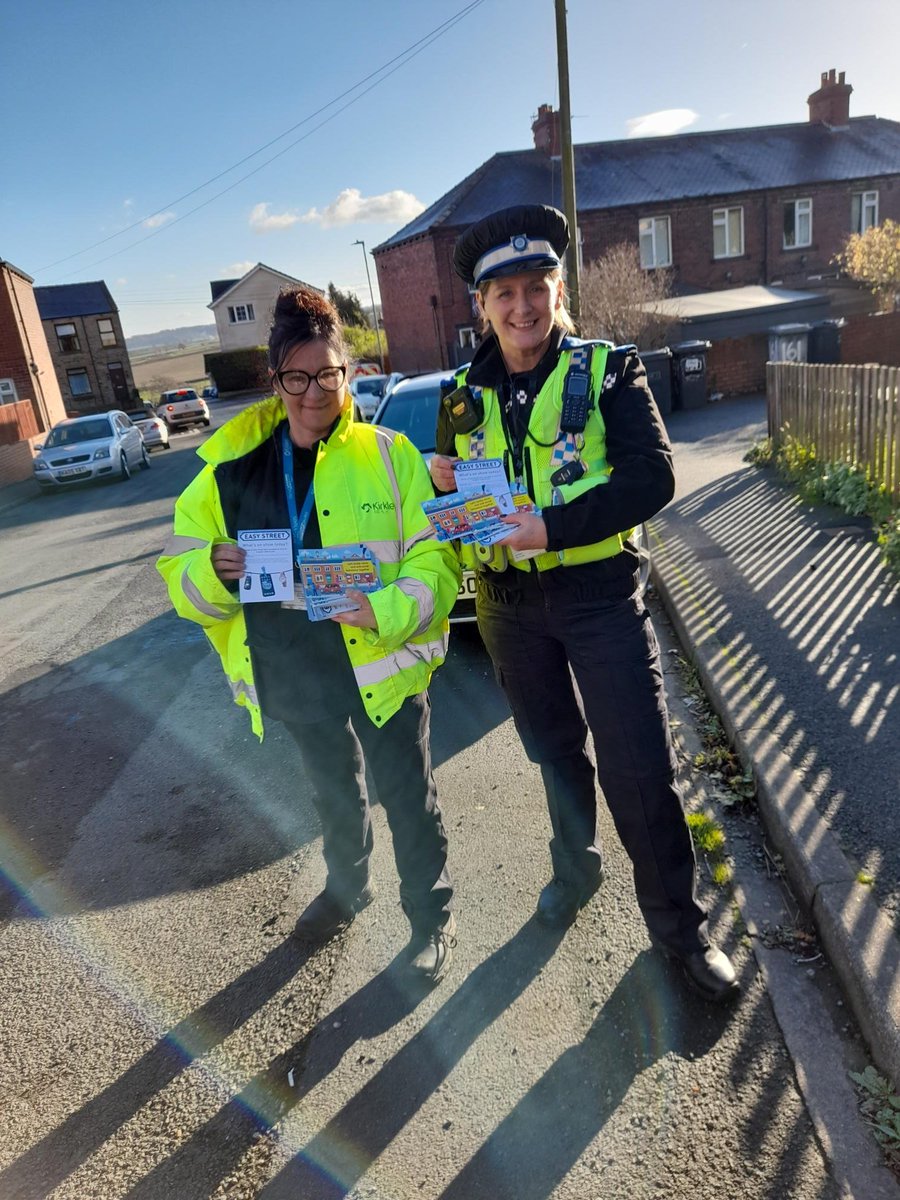 Partnership working with West Yorkshire Police yesterday covering the Flockton area of Wakefield Road. We then went to Shepley and engaged with a number of residents and businesses. All focused around reducing neighbourhood crime and raising awareness.