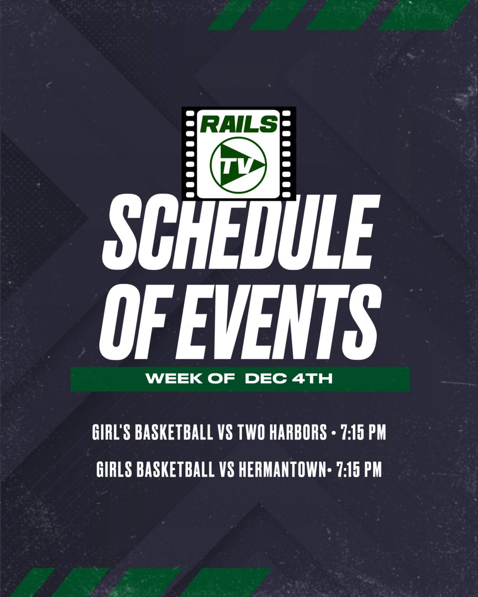 We are in to the 23/24 Winter Broadcast Schedule Here is the Schedule for the Week of Dec. 4th.