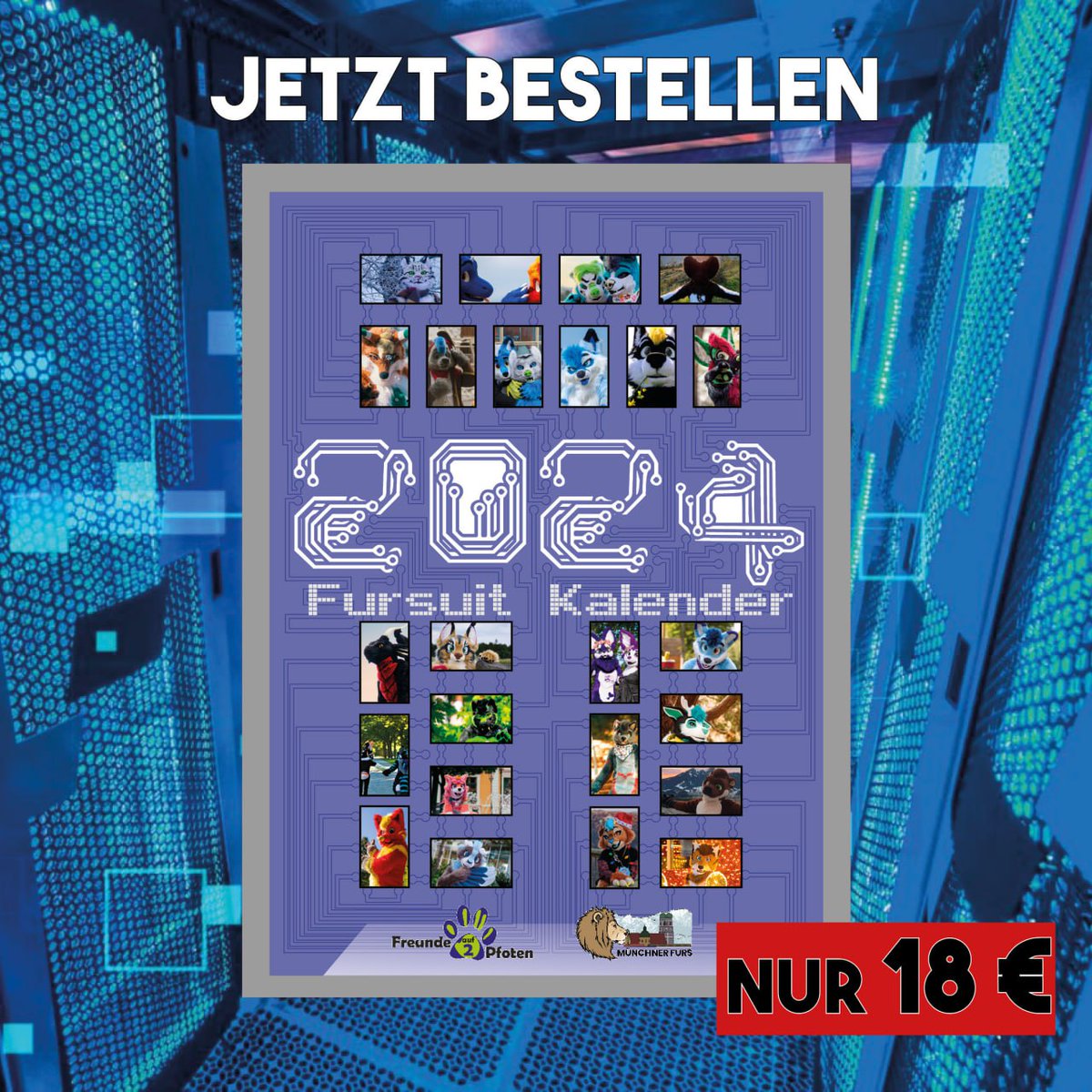 Passend zum ersten #FursuitFriday  im Dezember haben wir etwas Passendes für alle, die noch ein Geschenk suchen.

Zusammen mit den <a href="/MuenchnerFurs/">Münchner Furs e. V. • Munich Furs</a> haben wir wieder einen Kalender erstellt. Natürlich voll mit Bildern, die ihr über das Jahr hinweg gemacht habt.