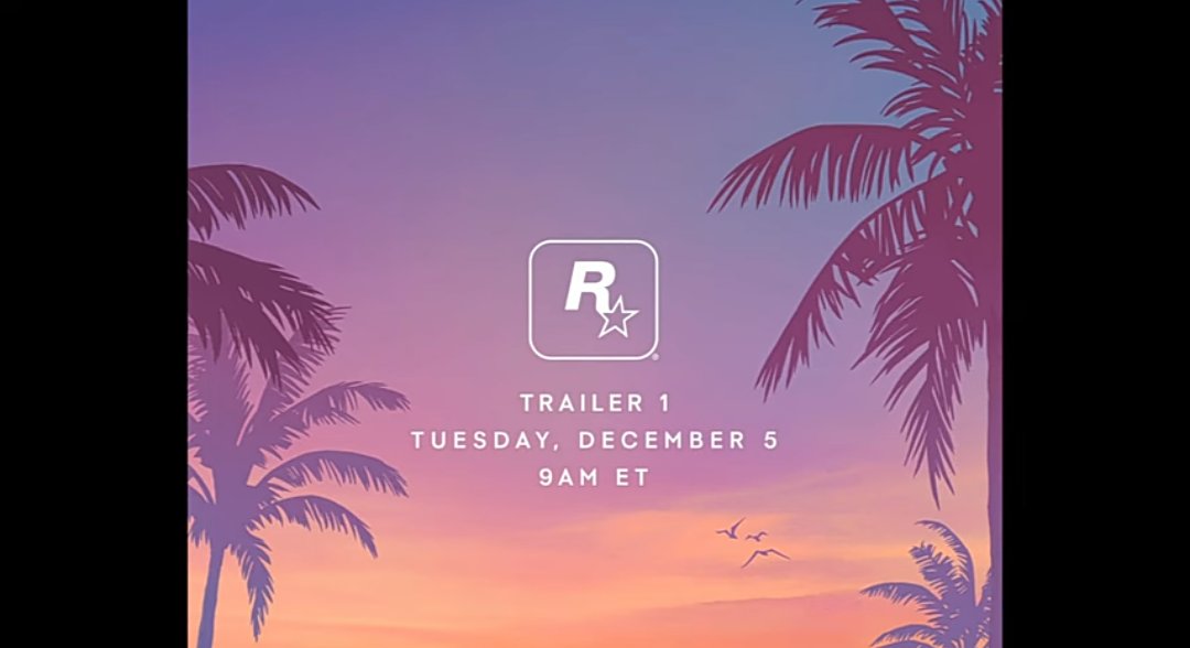 rikrdosds's tweet photo. Boraaa que saiu a data do tão esperado trailer da decada #GTA6 #GTA6trailer #GTAVI 5 de dezembro #5december #december5 https://t.co/5MTraHTqyX