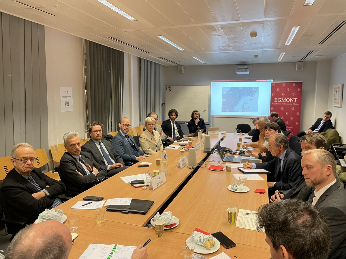 Many thanks to <a href="/SamuPaukkunen/">Samu Paukkunen</a> the acting director of <a href="/FIIA_fi/">FIIA</a> and the other attendees for sharing their insight and knowledge during a working lunch session at the <a href="/EgmontInstitute/">Egmont Institute</a> titled ‘Expert Exchange on Arctic Security’.