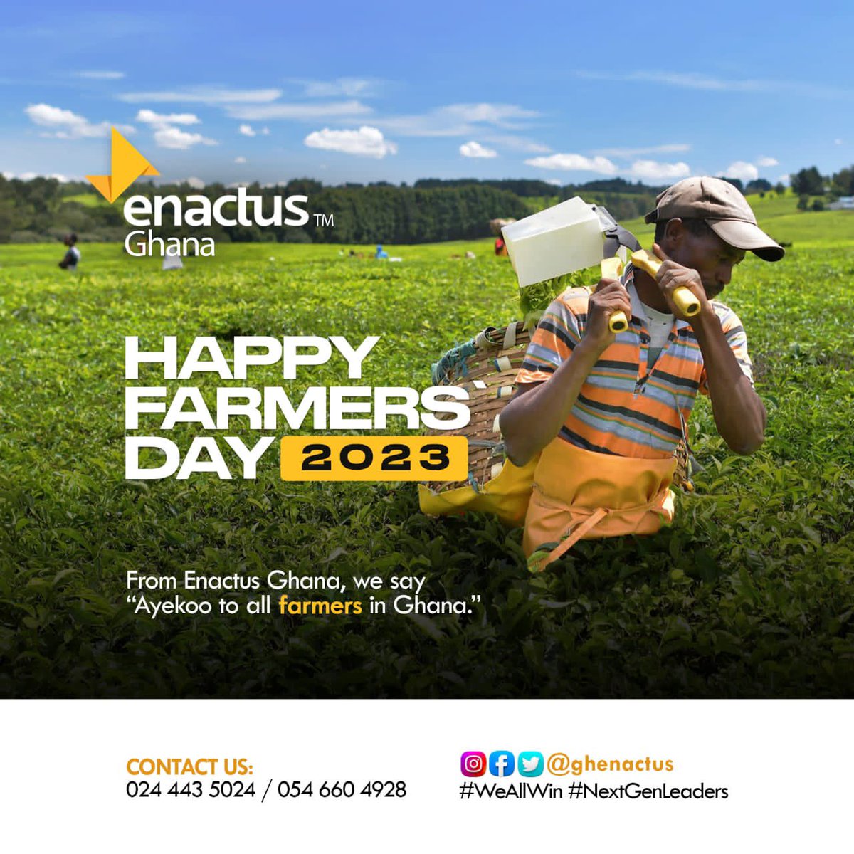 enactus_central's tweet photo. Happy New month and #Ayekoo to farmers across Ghana.

#WeAllWin #NextGenLeaders 
#FamasVoice https://t.co/6HyC9t63Eg