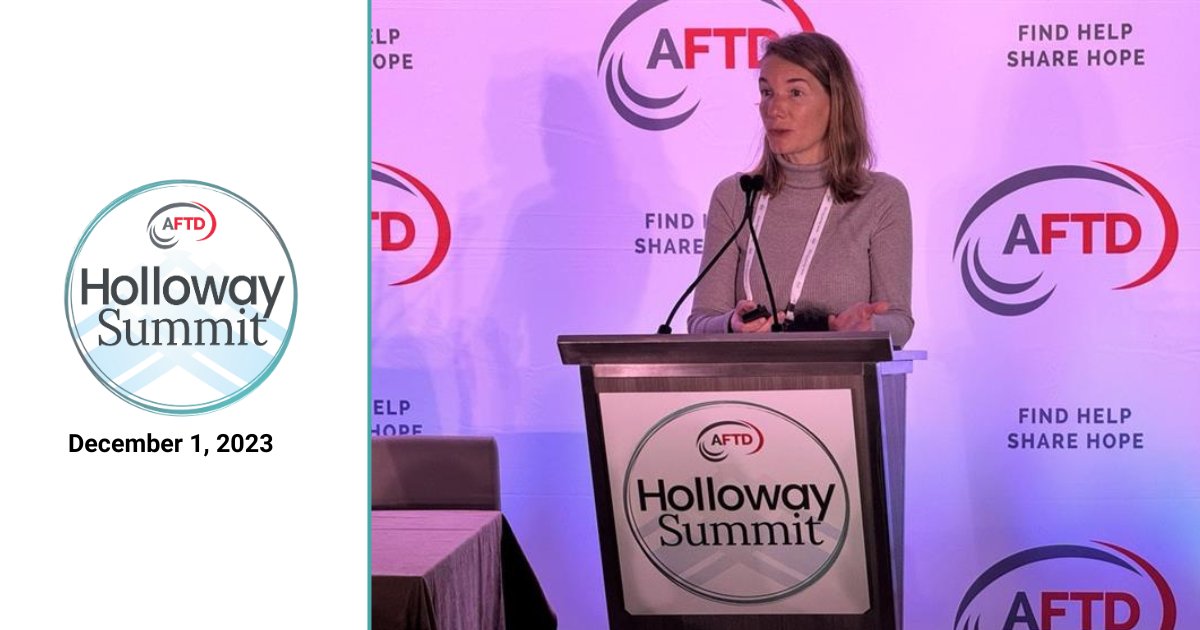 The AFTD (@aftdhope) on Twitter photo Yolande Pijnenberg is reflecting on the use of biomarkers as a tool to distinguish psychiatric disorders from bvFTD this morning at AFTD's 2023 Holloway Summit. Yolande Pijnenberg is reflecting on the use of biomarkers as a tool to distinguish psychiatric disorders from bvFTD this morning at AFTD's 2023 Holloway Summit.