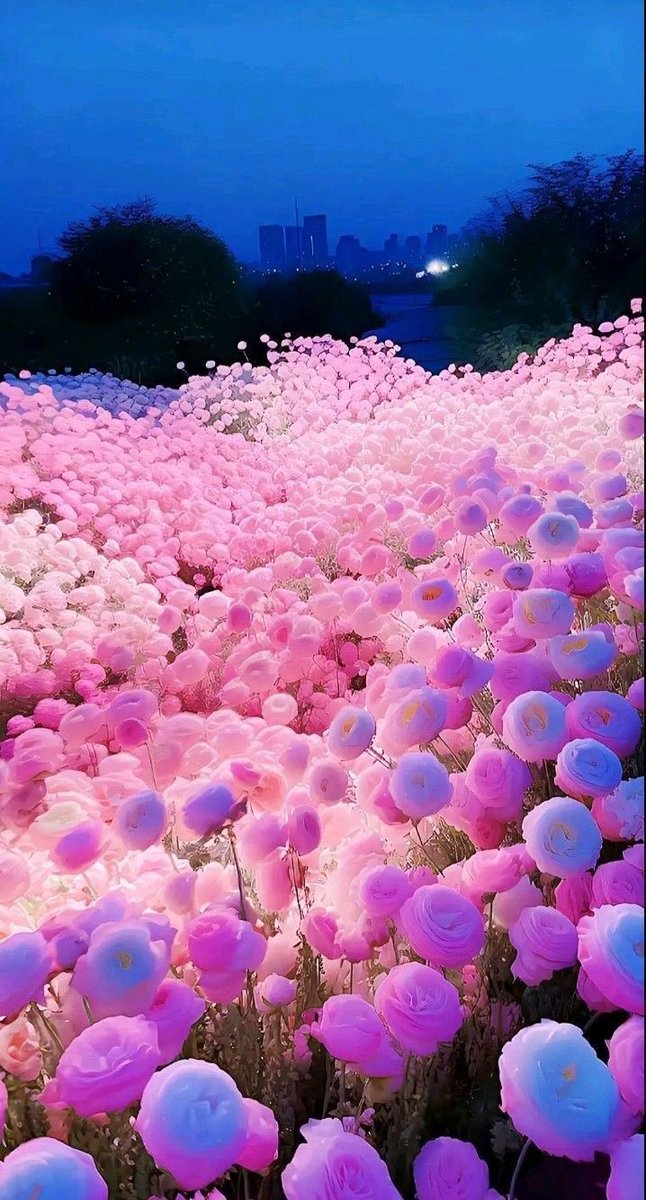 pink flowers.
