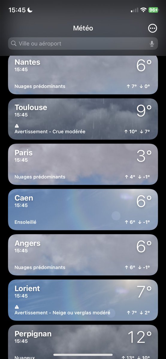 elbrdd's tweet photo. tu peux considérer que tu as une place dans mon cœur à partir du moment où j’ai mis ta ville dans mon appli météo pour savoir quel temps il fait chez toi https://t.co/qZgjO328wO