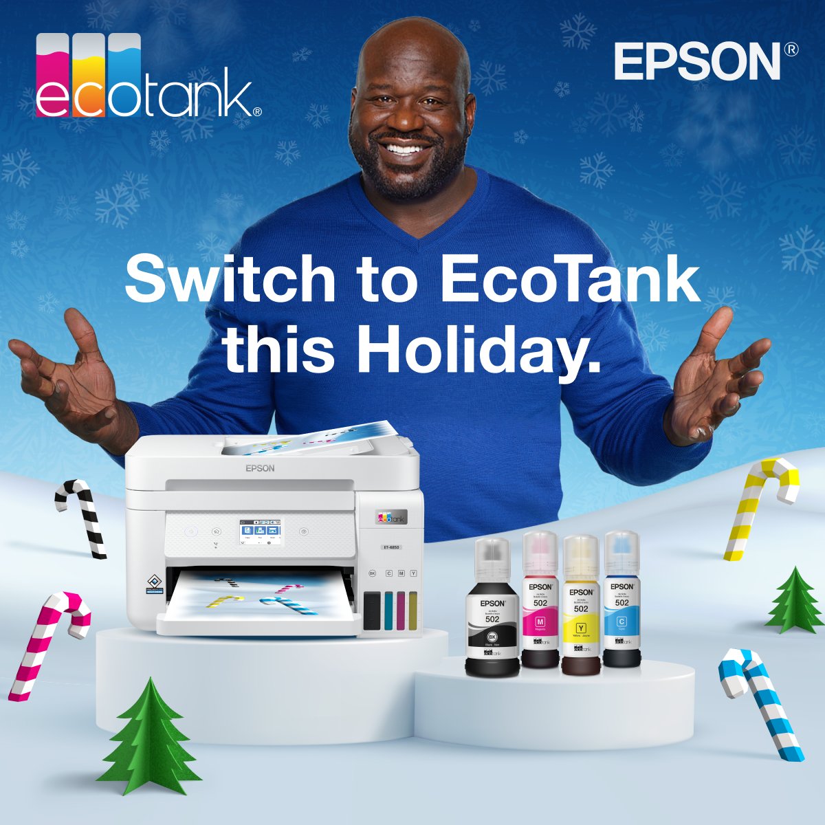 Make the holidays even happier! 🎁 Go cartridge-free with EcoTank! Available now! bit.ly/3FRR8a1