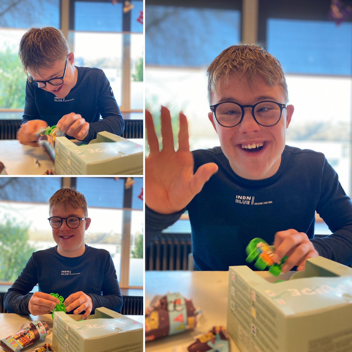 Hoe blij kan je zijn met een sinterklaas cadeautje.